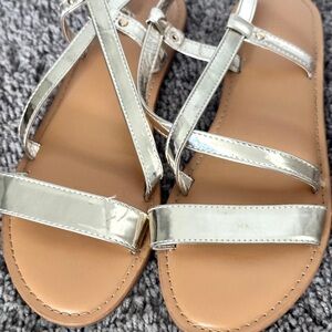 Women's Gold Strappy Sandals